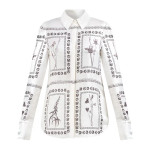 Women Ivory Simcoa Linen Silk Longline Shir
