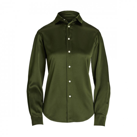 https://www.easyeleganz.com/products/women-green-classic-fit-silk-shirt