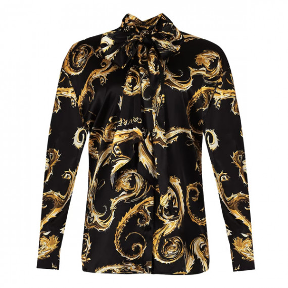 https://www.easyeleganz.com/products/women-black-baroque-bow-tie-satin-shirt