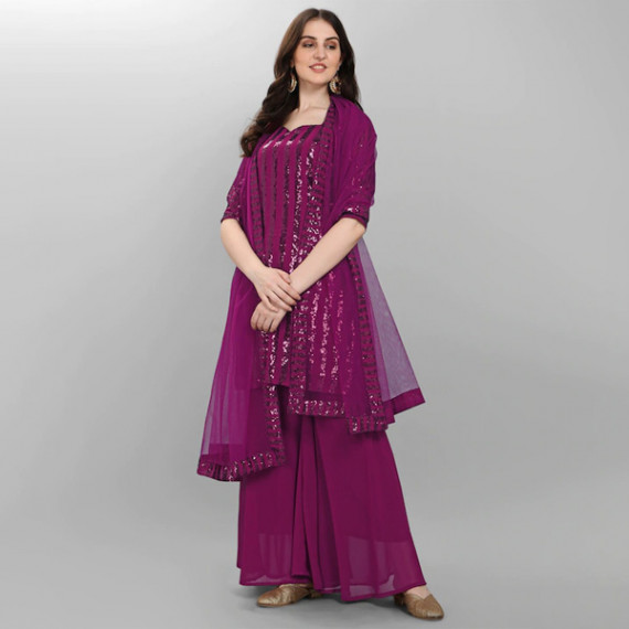 https://www.easyeleganz.com/products/purple-embroidered-sequined-silk-georgette-semi-stitched-dress-material