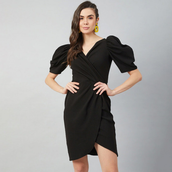 https://www.easyeleganz.com/products/black-tulip-wrap-dress-with-volume-sleeves