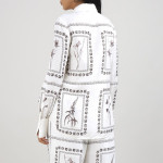 Women Ivory Simcoa Linen Silk Longline Shir