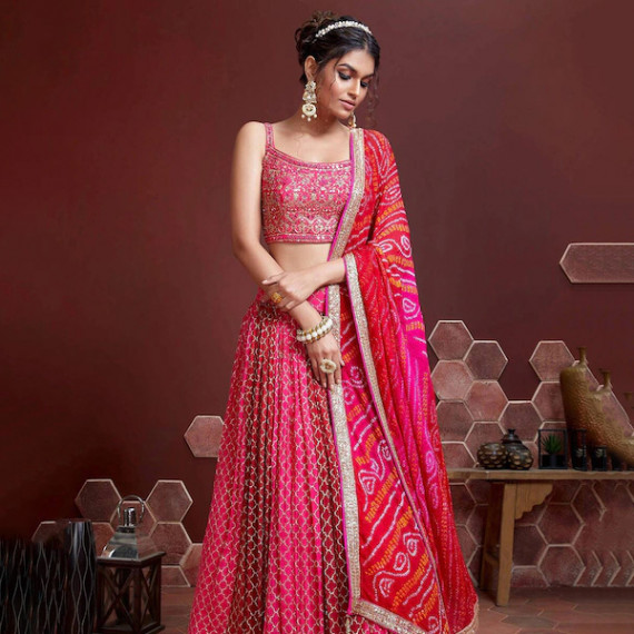 https://www.easyeleganz.com/products/pink-white-embellished-thread-work-semi-stitched-lehenga-unstitched-blouse-with-dupatta