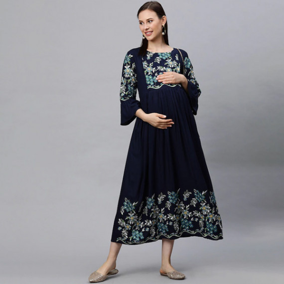 https://www.easyeleganz.com/products/women-navy-blue-embroidered-maternity-feeding-maxi-nursing-dress